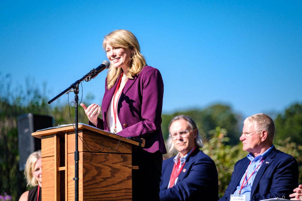 Wisconsin Department of Tourism secretary-designee, Anne Sayers at Taliesin, A UNESCO World Heritage Site