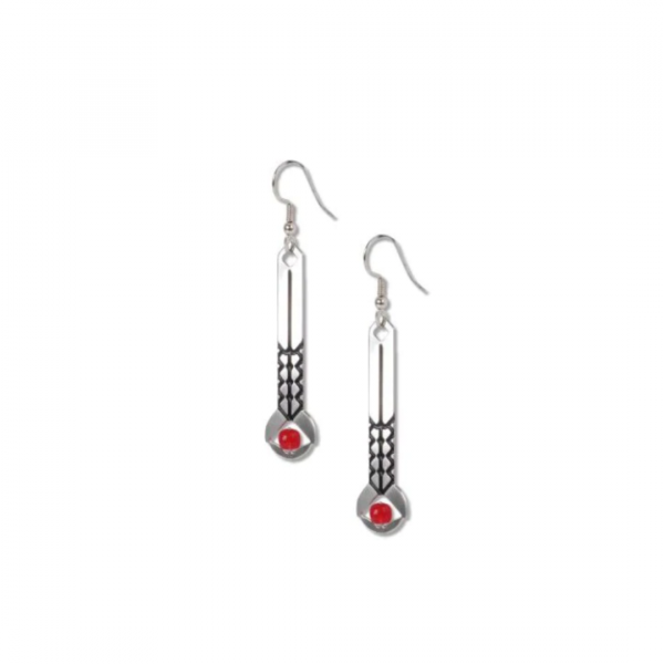 April Showers Earrings Red